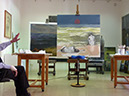Alberto Sughi nello Studio di Roma-580
