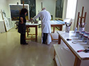 Alberto Sughi al lavoro nello Studio di Roma-850