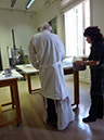 Alberto Sughi al lavoro nello Studio di Roma-849