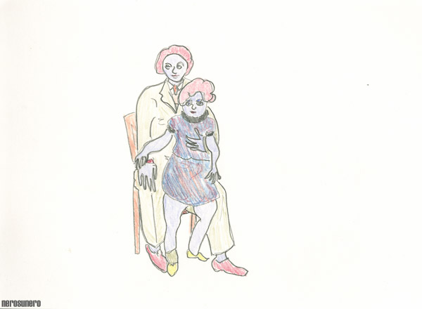 #16 Joan Miro and his daughter (after Balthus) 2006