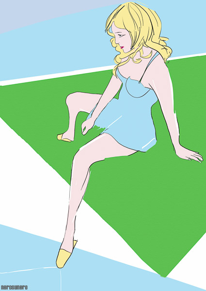 #107 Resting moments at the pool 2007