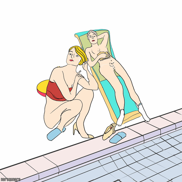 #143 Relax at the pool 2007