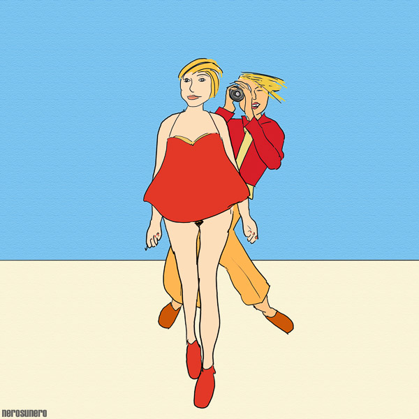 #60 Walking in front of Paparazzi 2007