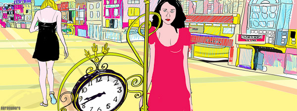 #259 Quarter to Night in Grafton Street 2008