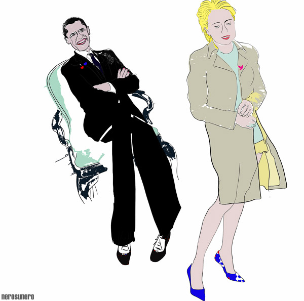 #288 Couples (Obama and Hilary Clinton) 2008