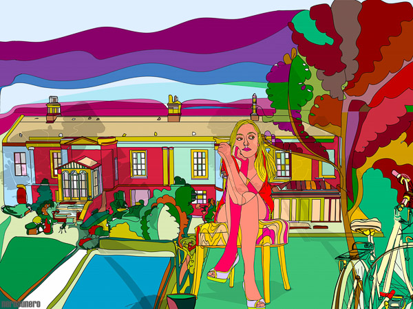 # 351 The gardiner and the villa (A beautiful sunday evening) 2009