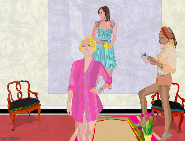 # 485 Interior with large painting 2010