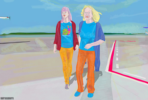 #585 Mother & Daughter (Departures & Arrivals) 2011