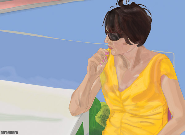 #644 Monochrome (Yellow terrace) 2012