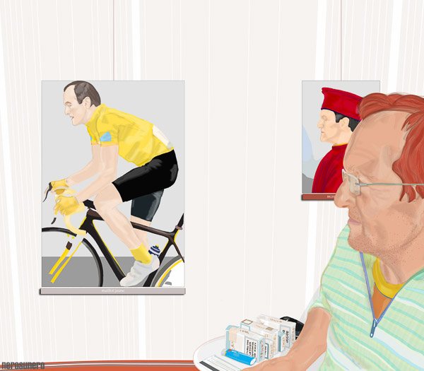 #661 La mailot jaune. Bighi is 50 (prev. arch. #0147) 2012