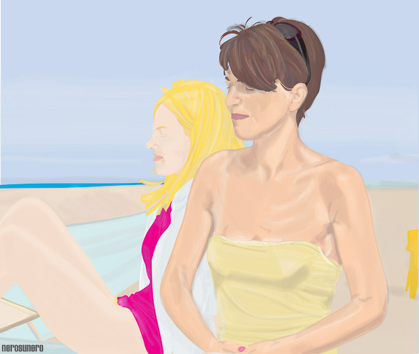 #711 Two women in the sun (Due donne al sole) 2012