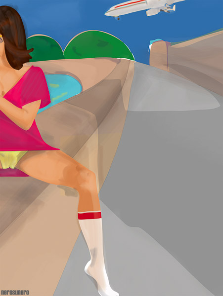 #769 Red on brown 2013