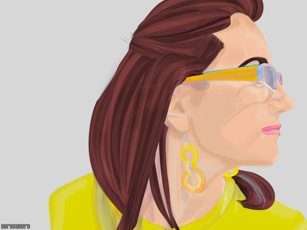 #777 Portrait with yellow glasses 2013