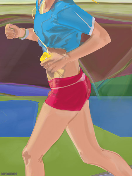 #781 Landscape with figure 2013