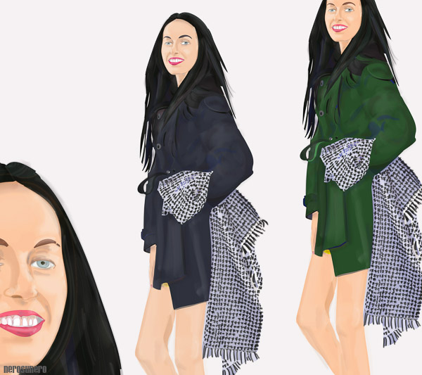 #804B Woman and Scarf (B) 2014