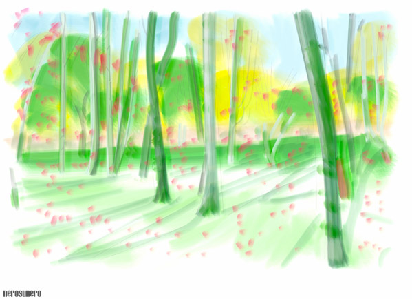 #824 Trees: Green & Yellow 2014