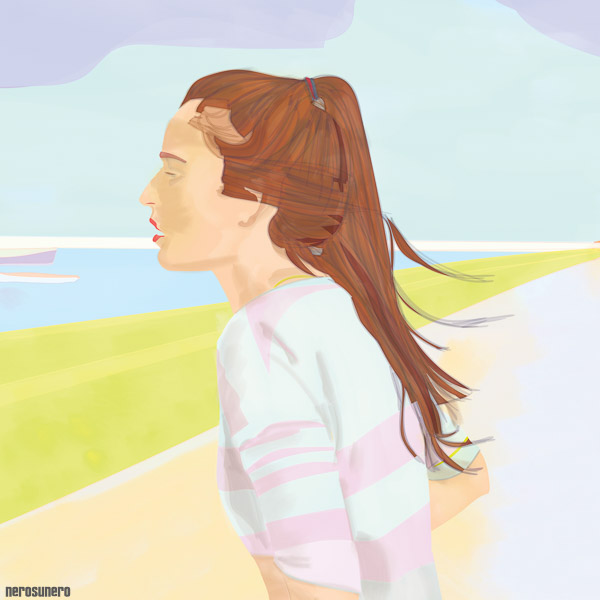 #832 Woman on the West Pier #2 2014