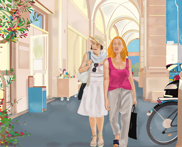 #870a Two Women / Detail (Mannheim Series no3) 2014