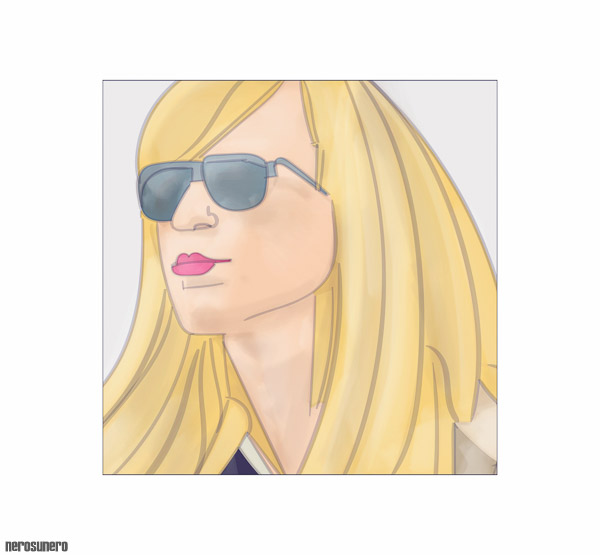 #874 Girl with glass no. 1 2014