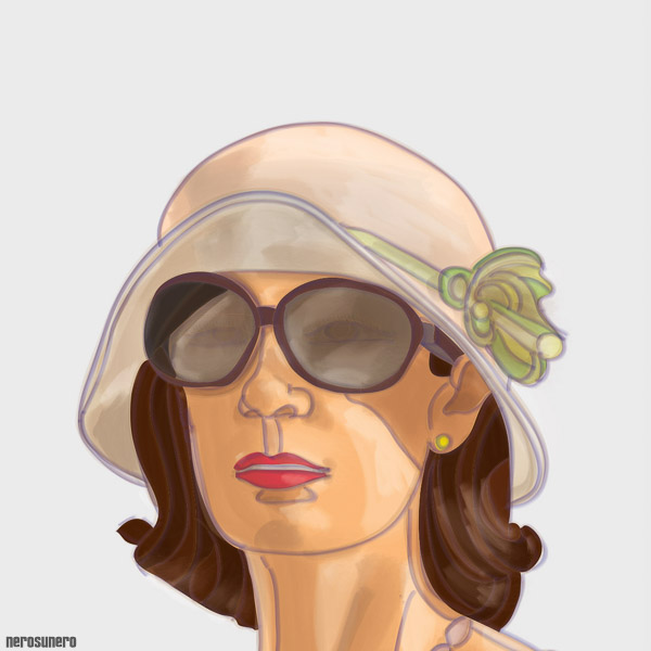 #880 Woman with hat 2014