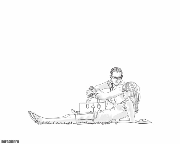 #909bw On the grass (/black and white) 2015