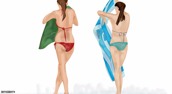 #918 Girls and towels 2015