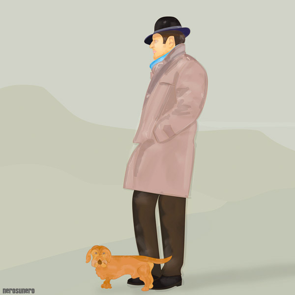 #921 Fabius & Serafino (Man on landscape 5 March 2015) 2015