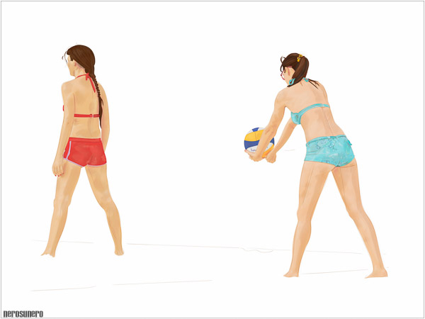 #954C Beach Volley (C) 2015, 95x150cm, Edition on 1