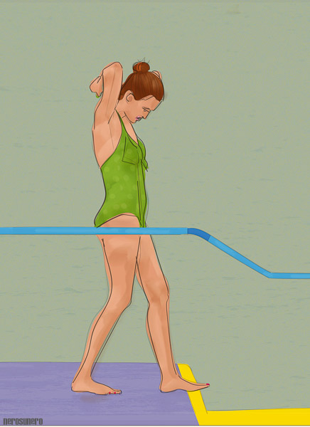 #965B Two bathers (B) 2015, 55x38cm, Edition on 1