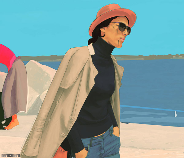 #973A Sandra's new hat 2015