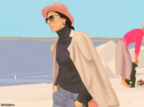 #973B Sandra's new hat 2015