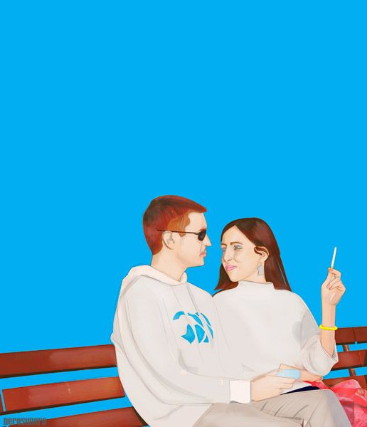 #986B Cigarette at tthe market (B)