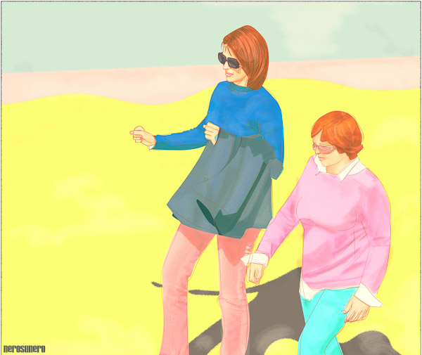 #988A Elegant walks (A) 2015