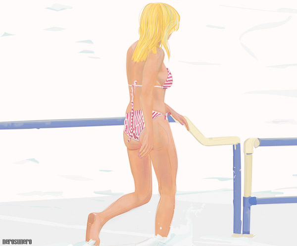 #1010B Girl & Water (B) 2016