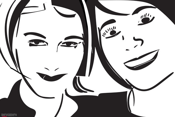 #1041a Yvonne & Jen 2016