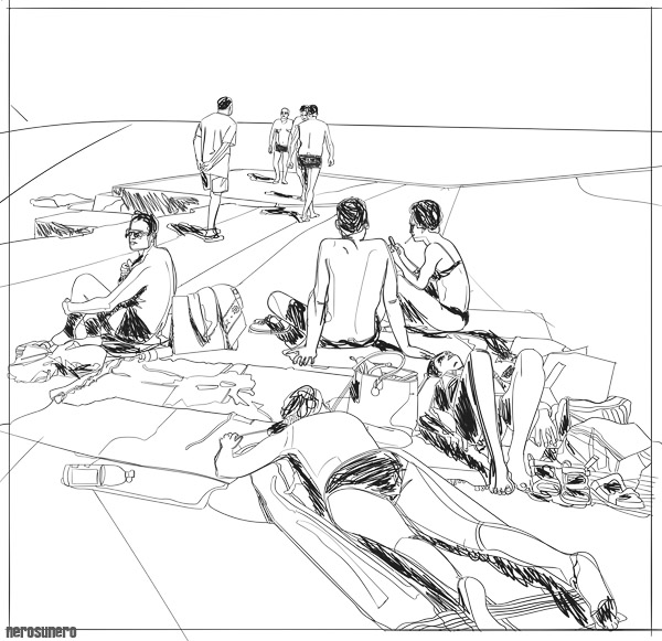 #1061L Drawing A place to rest no2 2016