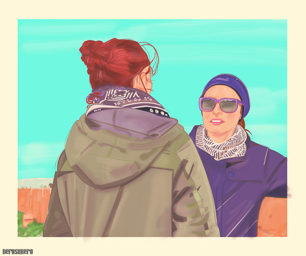 #1082A Two Standing Figures | Early Autumn 2016