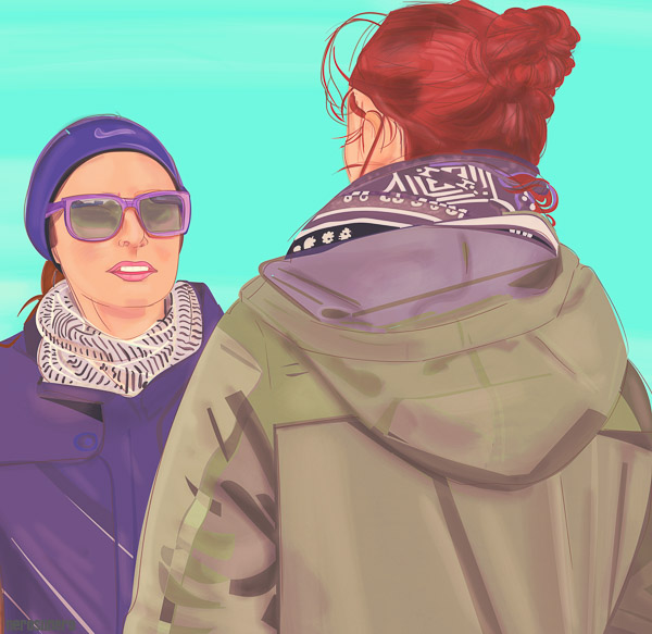 #1082B 2 Standing Figures | Early Autumn 2016