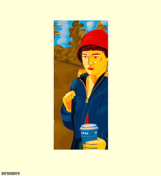 #1083A Girl with Red Hat 2016