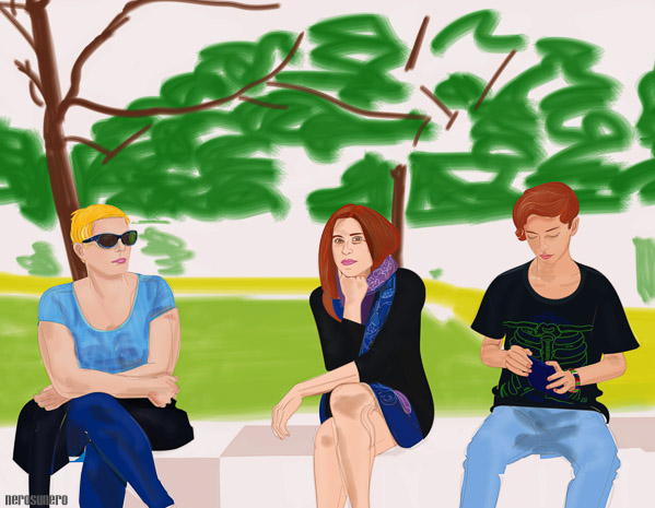 #1102A Teo. Amongst the women 2016