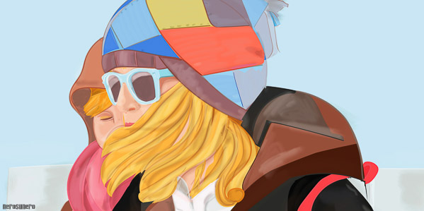 #1104B Winter Colors / with two women (B) 2016