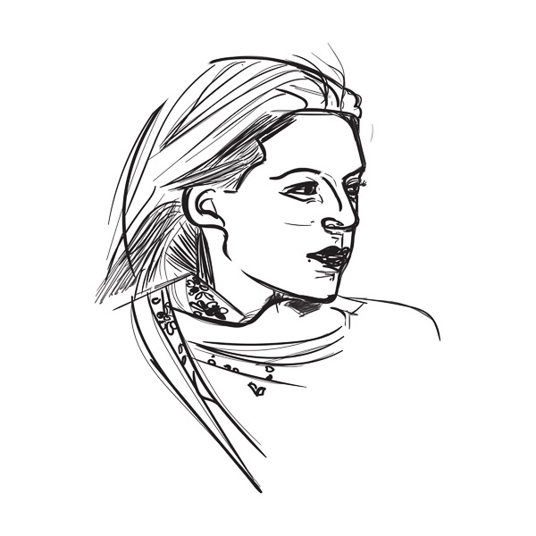 #1109DRA Winter Fields (drawing) 2017