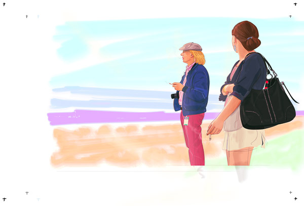 #1112A Wife & Husband (Two Smokers at the Borders) 2017