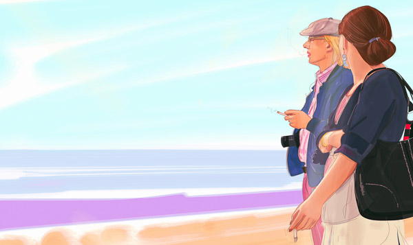 #1112B Wife & Husband (Two Smokers at the Borders) 2017