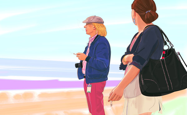 #1112D Wife & Husband (Two Smokers at the Borders) 2017