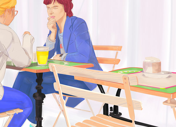 #1127B Orange Juice at the Coffee Shop 2017