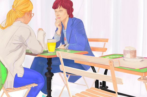 #1127H Orange Juice at the Coffee Shop 2017