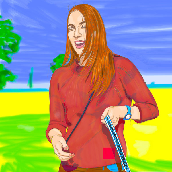 #1132 Caroline and her dog 2017