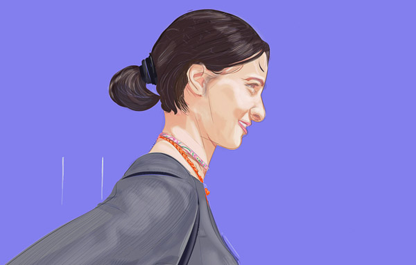 #1141B Leslie (on blue) 2017