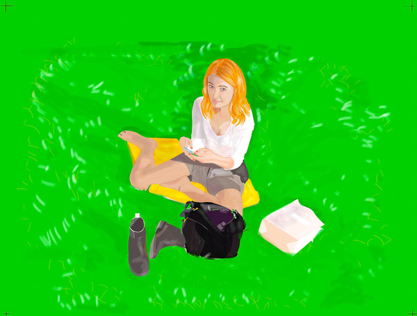 #1144A Lucy on grass 2017